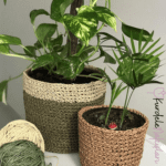 Örgü Saksı Kılıfı Yapılışı