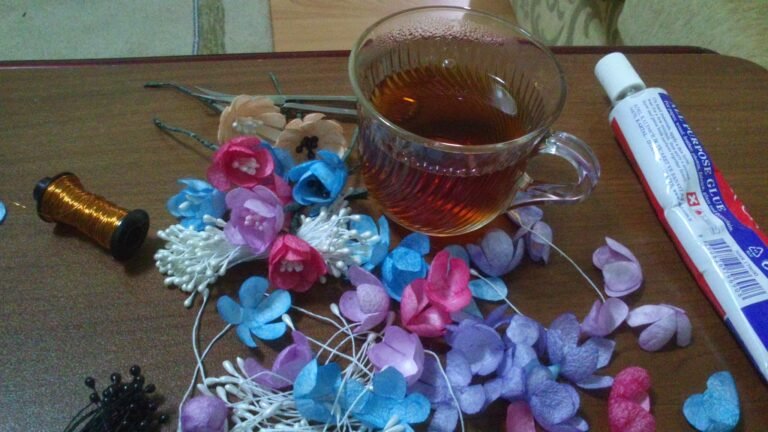 İpek Kozasından Çiçek Yapımı