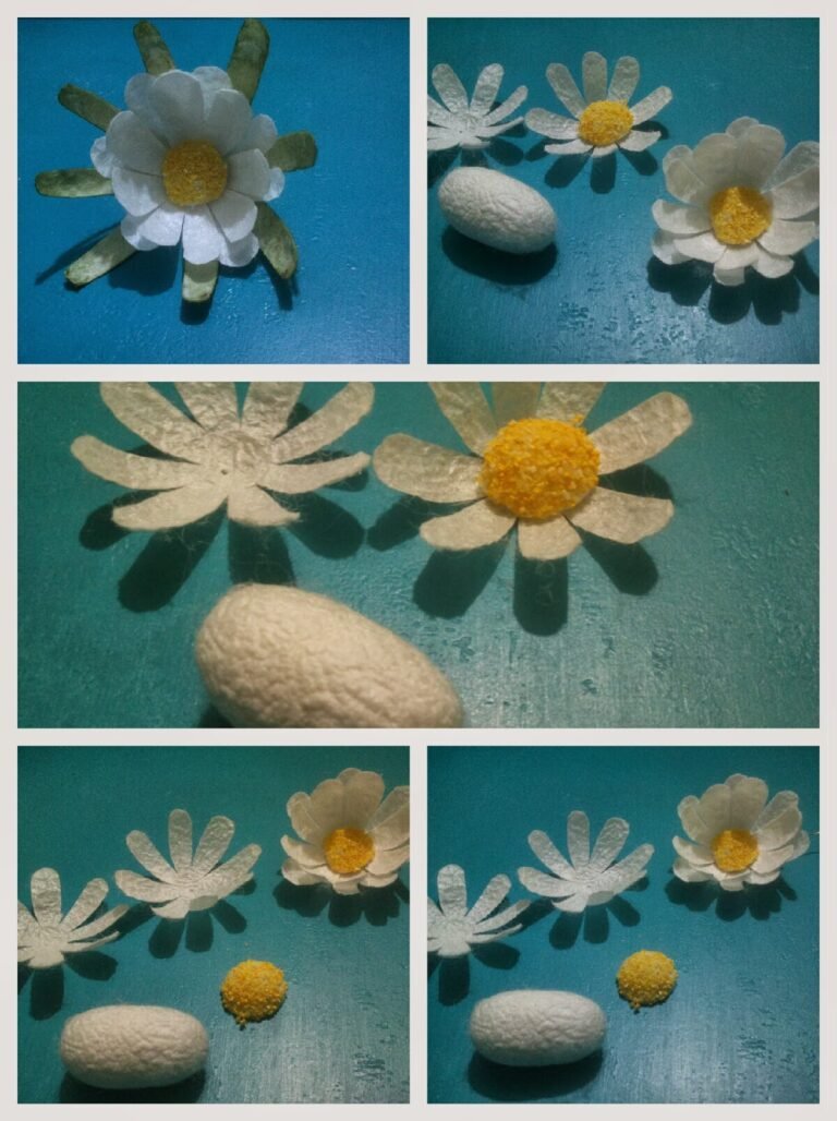 İpek Kozasından Papatya Nasıl Yapılır?