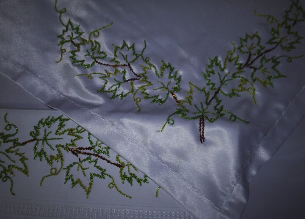 Boncuk işi bohça havlu takımı