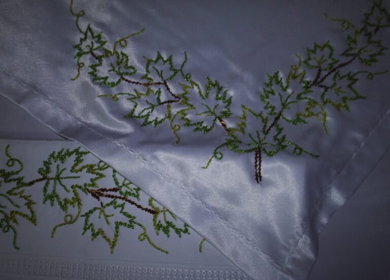 Boncuk işi bohça havlu takımı