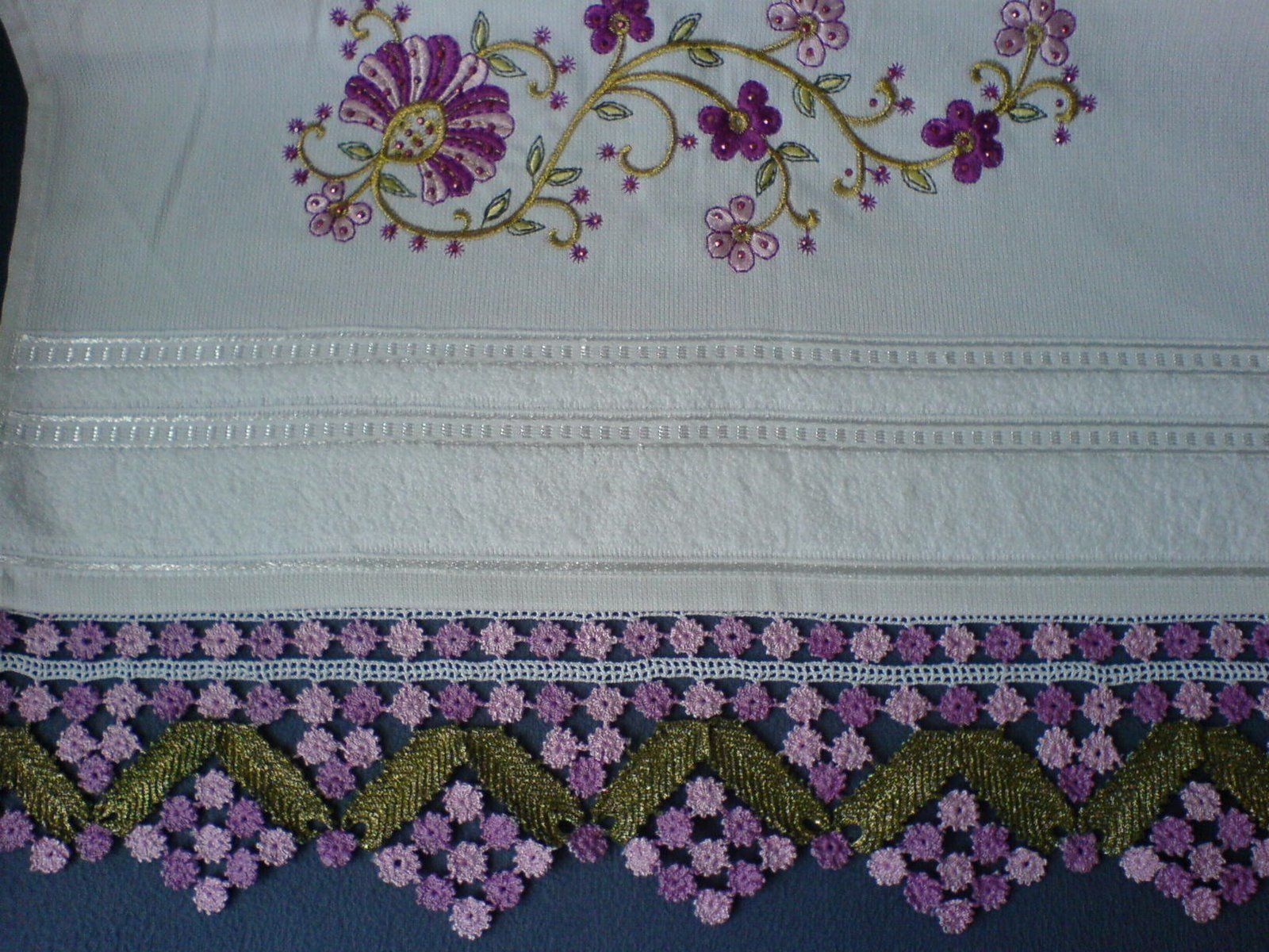 boyama nakış havlu